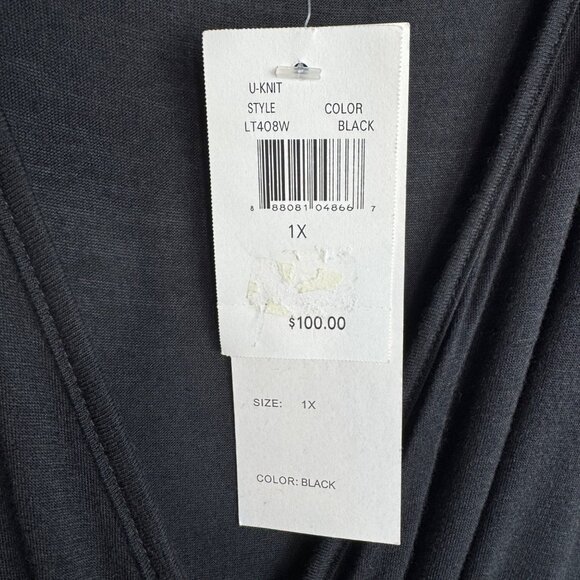 Bundle 2 U-Knit Dresses Black & Brown 1X Handkerchief Hem Whimsigoth‎ Dark Fairy - Picture 6 of 14